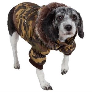 Pet life dog puffer jacket